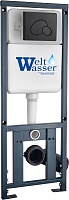 WeltWasser Инсталляция для унитаза Marberg 410 RD BL с черной матовой клавишей смыва